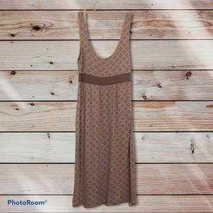 BOGO Banana Republic dress brown side zip midi